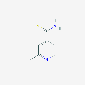 molecular formula C7H8N2S B193387 2-甲基吡啶-4-甲硫酰胺 CAS No. 3390-77-0