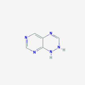 molecular formula C5H5N5 B019340 1,2-Dihydropyrimido[5,4-e][1,2,4]triazine CAS No. 19801-79-7