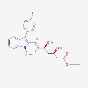 molecular formula C28H34FNO4 B193428 氟伐他汀叔丁酯，(-)- CAS No. 194934-96-8