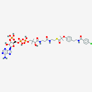 molecular formula C40H54ClN8O19P3S B019343 Bezafibroyl-CoA CAS No. 109881-30-3