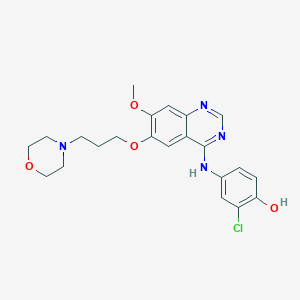 molecular formula C22H25ClN4O4 B193447 4-脱氟-4-羟基吉非替尼 CAS No. 847949-50-2