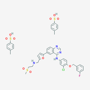 molecular formula C43H42ClFN4O10S3 B193493 Lapatinib Ditosylate CAS No. 388082-77-7
