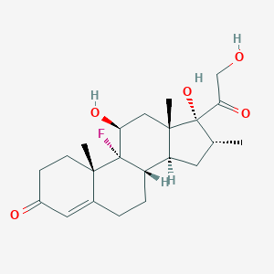 molecular formula C22H31FO5 B193523 9-Fluoro-11beta,17,21-trihydroxy-16alpha-methylpregn-4-ene-3,20-dione CAS No. 426-17-5