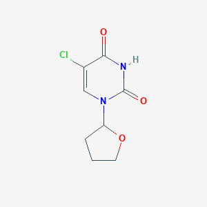 molecular formula C8H9ClN2O3 B193556 5-Chloro-1-(oxolan-2-yl)pyrimidine-2,4(1H,3H)-dione CAS No. 17902-24-8