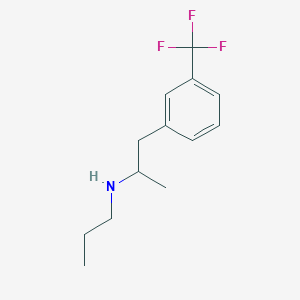 molecular formula C13H18F3N B193567 alpha-Methyl-N-propyl-m-trifluoromethylphenethylamine CAS No. 52777-74-9