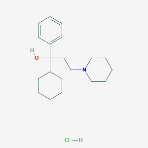 molecular formula C20H32ClNO B193570 Trihexyphenidyl Hydrochloride CAS No. 52-49-3