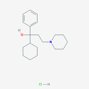 molecular formula C20H32NOCl B193570 Trihexyphenidyl hydrochloride CAS No. 52-49-3