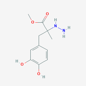molecular formula C11H16N2O4 B193580 Methyl 3-(3,4-dihydroxyphenyl)-2-hydrazinyl-2-methylpropanoate CAS No. 91431-01-5