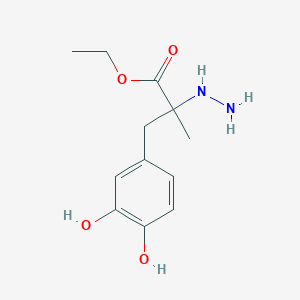 molecular formula C12H18N2O4 B193583 Carbidopa Ethyl Ester CAS No. 91908-71-3