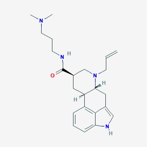 molecular formula C23H32N4O B193593 N-(3-(Dimethylamino)propyl)-6-(2-propenyl)-ergoline-8-carboxamide, (8beta)- CAS No. 85329-86-8