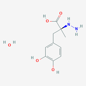 molecular formula C10H16N2O5 B193595 Carbidopa monohydrate CAS No. 38821-49-7