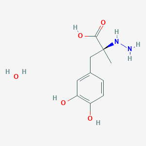 molecular formula C10H14N2O4.H2O B193595 Carbidopa CAS No. 38821-49-7