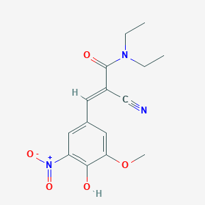 molecular formula C15H17N3O5 B193603 (E)-3-O-Methyl Entacapone CAS No. 857629-78-8