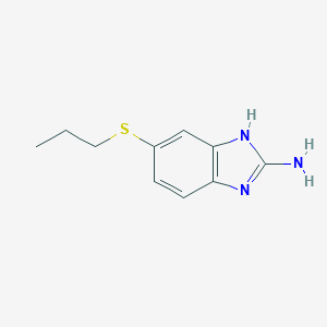 molecular formula C10H13N3S B193619 5-(propylthio)-1H-benzimidazol-2-amine CAS No. 80983-36-4