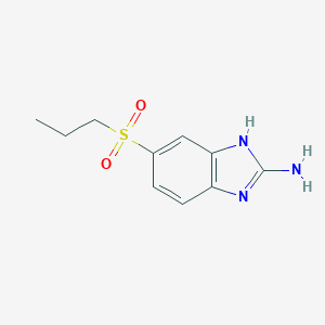 molecular formula C10H13N3O2S B193623 Albendazole-2-aminosulfone CAS No. 80983-34-2
