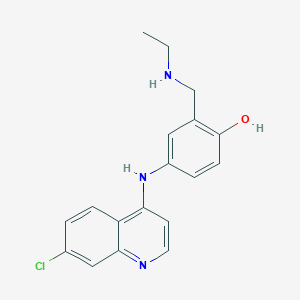 molecular formula C18H18ClN3O.2HCl B193632 Desethylamodiaquine CAS No. 79352-78-6
