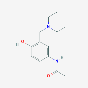 molecular formula C13H20N2O2 B193634 4-Acetamido-2-Diethylaminomethylphenol CAS No. 121-78-8
