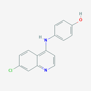 molecular formula C15H11ClN2O B193635 7-Chloro-4-(4-hydroxyanilino)quinoline CAS No. 81099-86-7