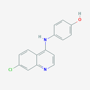 molecular formula C15H11ClN2O B193635 4-[(7-Chloroquinolin-4-yl)amino]phenol CAS No. 81099-86-7