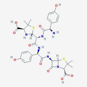 molecular formula C32H38N6O10S2 B193638 Amoxicillin open ring dimer CAS No. 73590-06-4