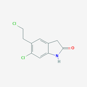 molecular formula C10H9Cl2NO B019368 6-Chloro-5-(2-chloroethyl)indolin-2-one CAS No. 118289-55-7
