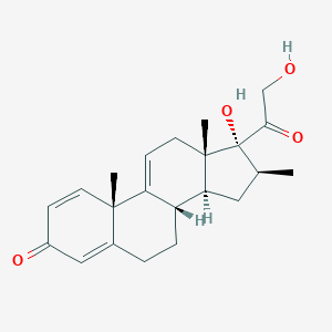 molecular formula C22H28O4 B193697 17,21-Dihydroxy-16beta-methylpregna-1,4,9(11)-triene-3,20-dione CAS No. 13504-15-9