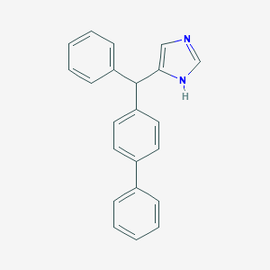 molecular formula C22H18N2 B193702 1H-Imidazole, 4-([1,1'-biphenyl]-4-ylphenylmethyl)- CAS No. 91679-37-7