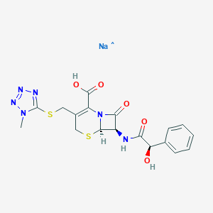 molecular formula C18H17N6O5S2. Na B193749 Cefamandole sodium CAS No. 30034-03-8
