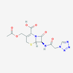 molecular formula C13H14N6O6S B193761 (6R-trans)-3-(Acetoxymethyl)-8-oxo-7-(1H-tetrazol-1-ylacetamido)-5-thia-1-azabicyclo[4.2.0]oct-2-ene-2-carboxylic acid CAS No. 32510-61-5