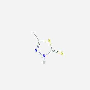 molecular formula C3H4N2S2 B193764 2-Mercapto-5-methyl-1,3,4-thiadiazole CAS No. 29490-19-5