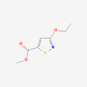 molecular formula C7H9NO3S B019377 Methyl-3-ethoxyisothiazole-5-carboxylate CAS No. 170953-74-9