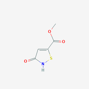 molecular formula C5H5NO3S B019378 Methyl-3-hydroxyisothiazole-5-carboxylate CAS No. 100241-89-2
