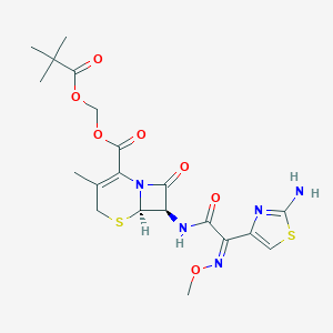 molecular formula C20H25N5O7S2 B193787 Cefetamet pivoxyl CAS No. 65243-33-6