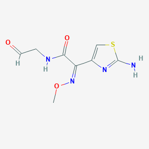 molecular formula C8H10N4O3S B193804 (2Z)-2-(2-Aminothiazol-4-yl)-N-(formylmethyl)-2-(methoxyimino)acetamide CAS No. 104301-63-5