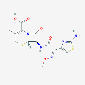 molecular formula C14H15N5O5S2 B193807 头孢他美 CAS No. 65052-63-3