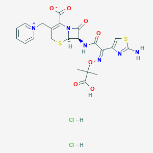 molecular formula C22H24Cl2N6O7S2 B019381 C22H24Cl2N6O7S2 CAS No. 73547-70-3