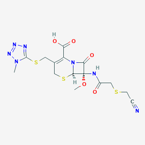 molecular formula C15H17N7O5S3 B193816 Cefmetazole CAS No. 56796-20-4