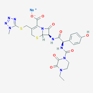 molecular formula C25H27N9NaO8S2 B193829 Cefoperazone sodium salt, 870-1015 mug/mg (anhydrous basis) CAS No. 62893-20-3