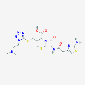 molecular formula C18H23N9O4S3 B193839 delta(3)-Cefotiam CAS No. 142182-63-6