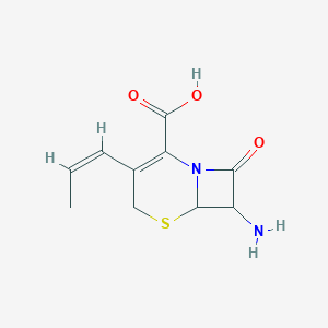 molecular formula C10H12N2O3S B193843 7-Amino-8-oxo-3-((1Z)-prop-1-enyl)-5-thia-1-azabicyclo(4.2.0)oct-2-ene-2-carboxylic acid, (6R,7R)- CAS No. 106447-44-3