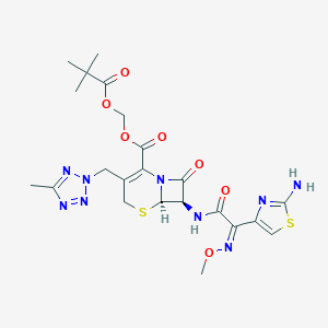 molecular formula C22H27N9O7S2 B193855 Cefteram pivoxil CAS No. 82547-81-7