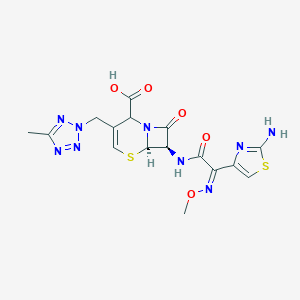 molecular formula C16H17N9O5S2 B193856 delta2-Cefteram CAS No. 104691-34-1