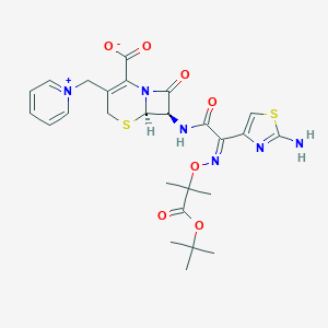 molecular formula C26H30N6O7S2 B193859 tert-Butyl ceftazidime CAS No. 102772-66-7