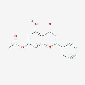 molecular formula C17H12O5 B019386 5-Hydroxy-7-acetoxyflavone 