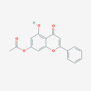 molecular formula C17H12O5 B019386 5-Hydroxy-7-acetoxyflavone CAS No. 6674-40-4