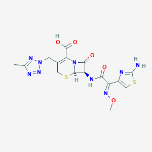 molecular formula C16H17N9O5S2 B193863 头孢替拉姆 CAS No. 82547-58-8