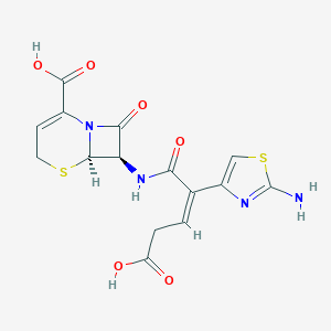 molecular formula C15H14N4O6S2 B193870 Ceftibuten CAS No. 97519-39-6