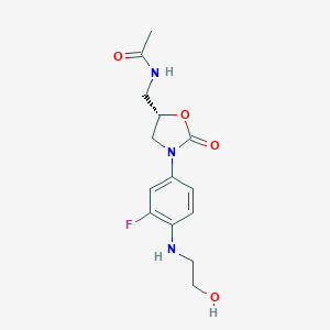 molecular formula C14H18FN3O4 B193888 N,O-Desethylene Linezolid CAS No. 1219708-30-1
