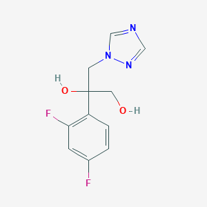 molecular formula C11H11F2N3O2 B193905 2-(2,4-difluorophenyl)-3-(1H-1,2,4-triazol-1-yl)propane-1,2-diol CAS No. 118689-07-9