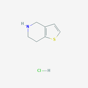 molecular formula C7H10ClNS B193911 4,5,6,7-Tetrahydrothieno[3,2-c]pyridine hydrochloride CAS No. 28783-41-7